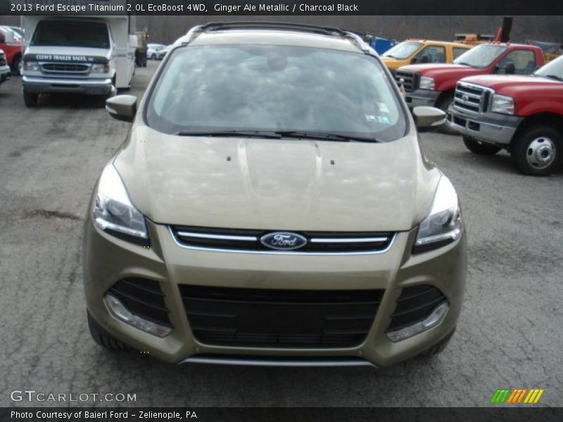 Ginger Ale Metallic / Charcoal Black 2013 Ford Escape Titanium 2.0L EcoBoost 4WD