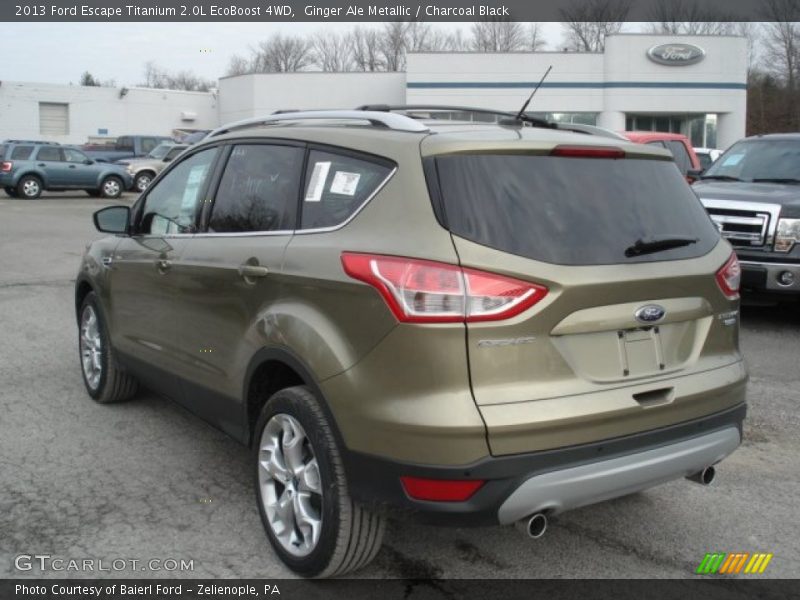 Ginger Ale Metallic / Charcoal Black 2013 Ford Escape Titanium 2.0L EcoBoost 4WD