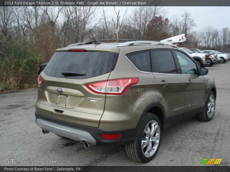 Ginger Ale Metallic / Charcoal Black 2013 Ford Escape Titanium 2.0L EcoBoost 4WD