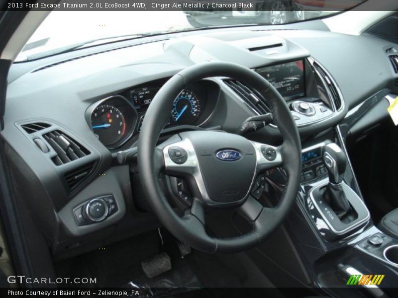 Ginger Ale Metallic / Charcoal Black 2013 Ford Escape Titanium 2.0L EcoBoost 4WD