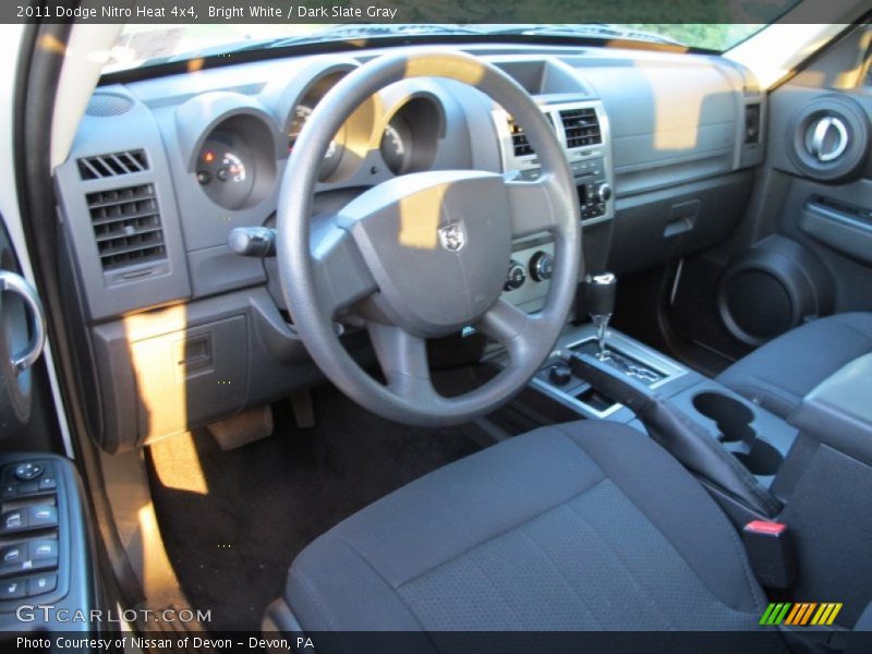 Bright White / Dark Slate Gray 2011 Dodge Nitro Heat 4x4