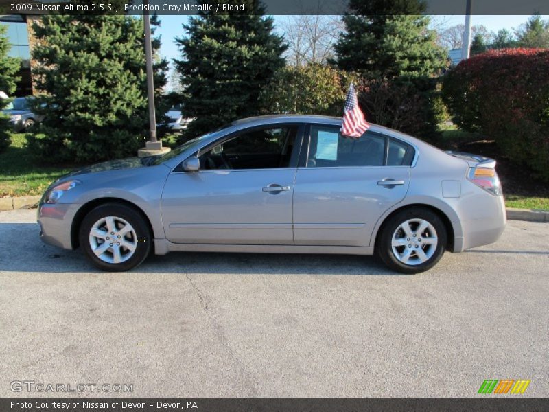 Precision Gray Metallic / Blond 2009 Nissan Altima 2.5 SL