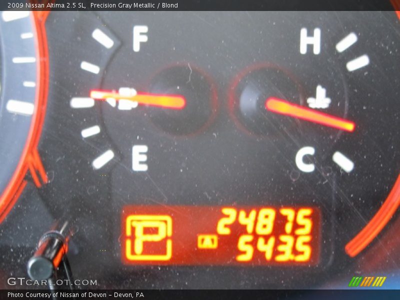 Precision Gray Metallic / Blond 2009 Nissan Altima 2.5 SL