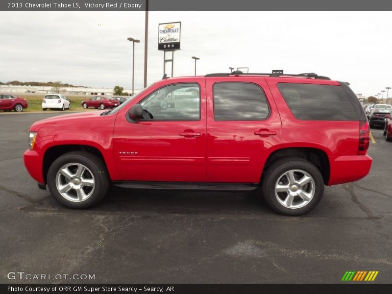 Victory Red / Ebony 2013 Chevrolet Tahoe LS