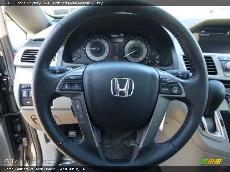 Polished Metal Metallic / Gray 2013 Honda Odyssey EX-L