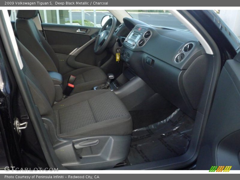 Deep Black Metallic / Charcoal 2009 Volkswagen Tiguan S