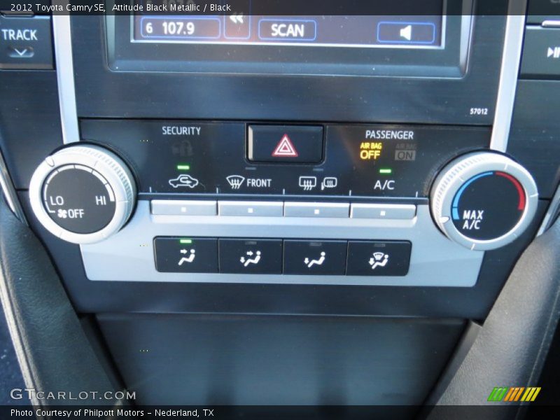 Attitude Black Metallic / Black 2012 Toyota Camry SE
