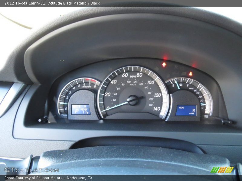 Attitude Black Metallic / Black 2012 Toyota Camry SE