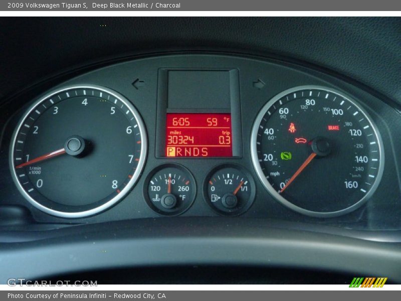  2009 Tiguan S S Gauges