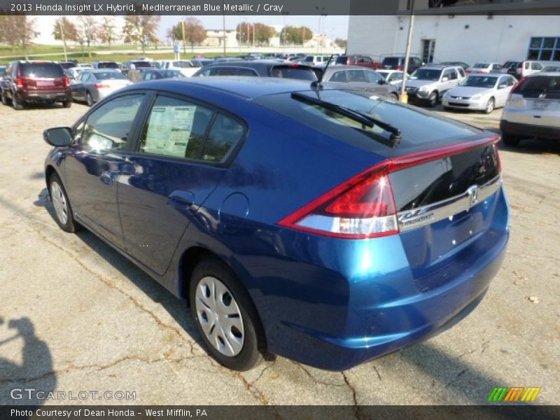 Mediterranean Blue Metallic / Gray 2013 Honda Insight LX Hybrid