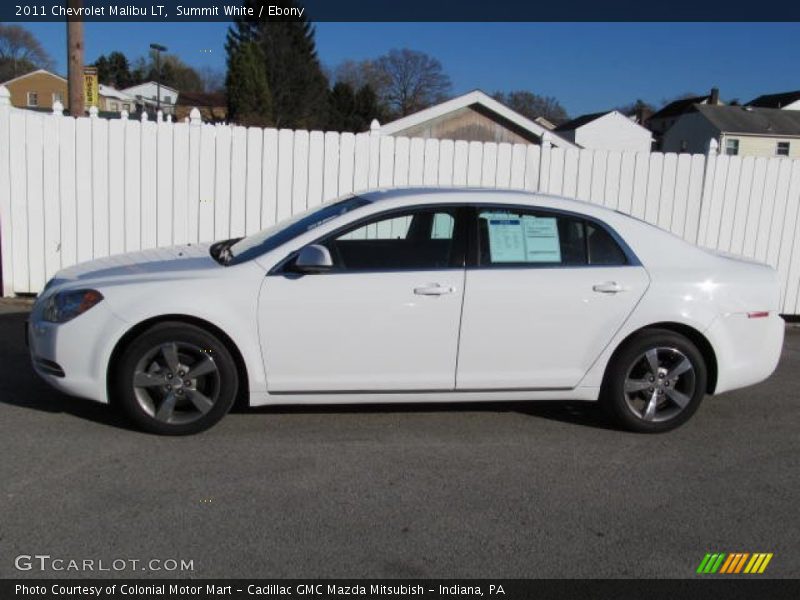 Summit White / Ebony 2011 Chevrolet Malibu LT