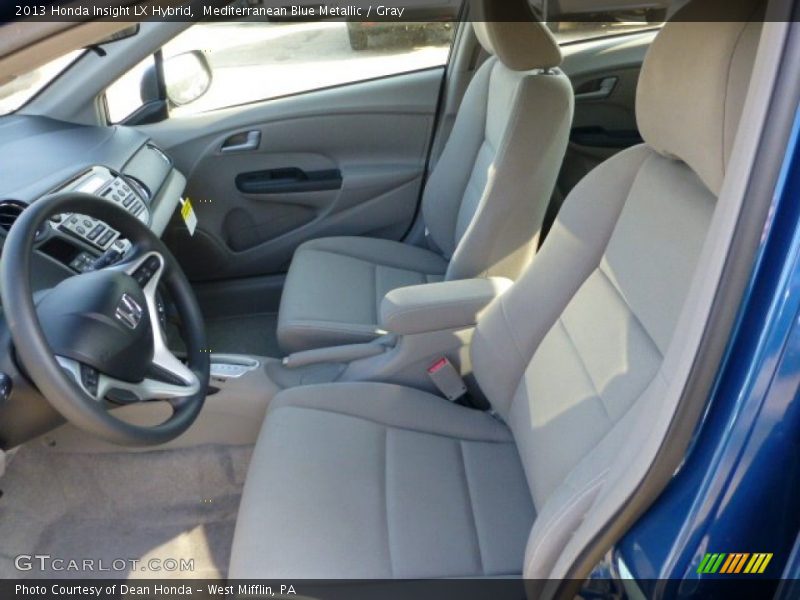 Mediterranean Blue Metallic / Gray 2013 Honda Insight LX Hybrid