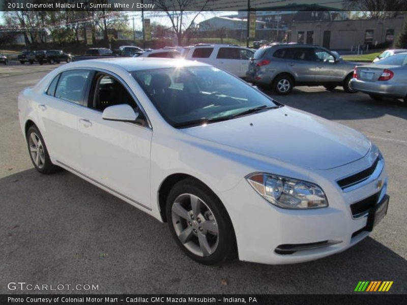 Summit White / Ebony 2011 Chevrolet Malibu LT