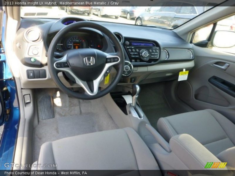 Gray Interior - 2013 Insight LX Hybrid 