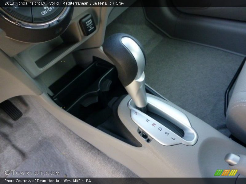 Mediterranean Blue Metallic / Gray 2013 Honda Insight LX Hybrid