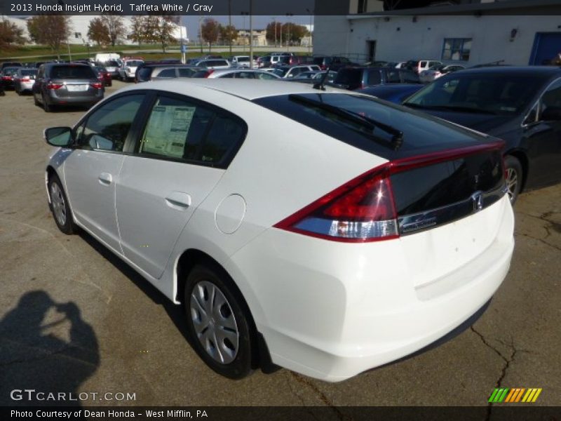 Taffeta White / Gray 2013 Honda Insight Hybrid