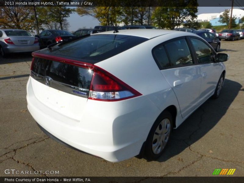 Taffeta White / Gray 2013 Honda Insight Hybrid
