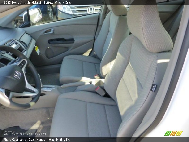 Taffeta White / Gray 2013 Honda Insight Hybrid