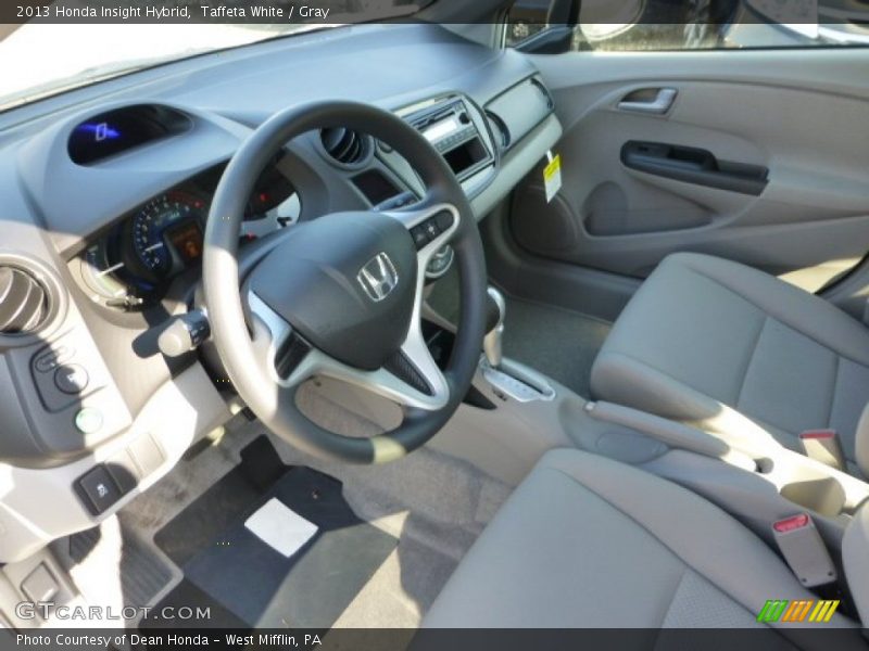 Taffeta White / Gray 2013 Honda Insight Hybrid