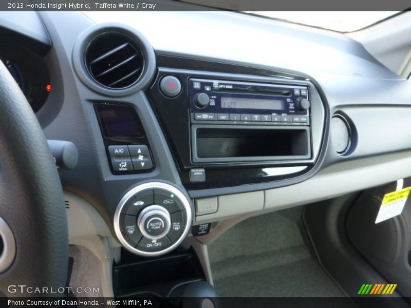 Taffeta White / Gray 2013 Honda Insight Hybrid