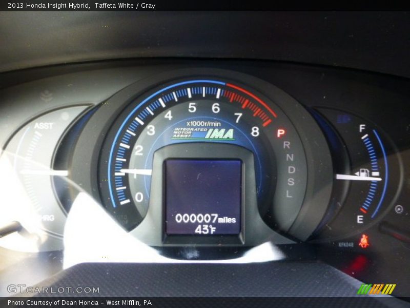 Taffeta White / Gray 2013 Honda Insight Hybrid