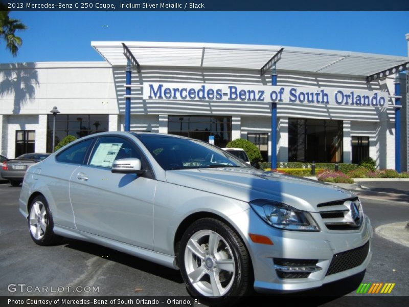 Iridium Silver Metallic / Black 2013 Mercedes-Benz C 250 Coupe