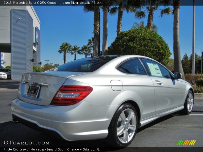 Iridium Silver Metallic / Black 2013 Mercedes-Benz C 250 Coupe