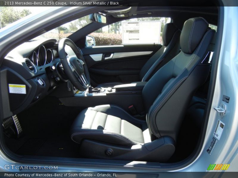 Iridium Silver Metallic / Black 2013 Mercedes-Benz C 250 Coupe