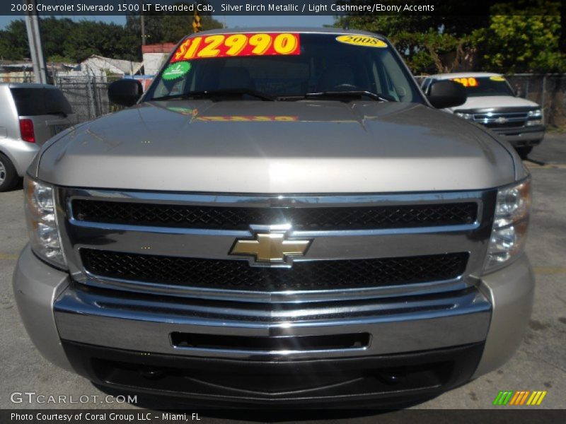 Silver Birch Metallic / Light Cashmere/Ebony Accents 2008 Chevrolet Silverado 1500 LT Extended Cab