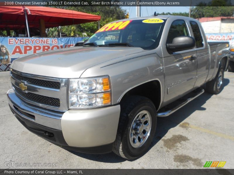 Silver Birch Metallic / Light Cashmere/Ebony Accents 2008 Chevrolet Silverado 1500 LT Extended Cab