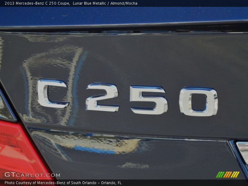 Lunar Blue Metallic / Almond/Mocha 2013 Mercedes-Benz C 250 Coupe