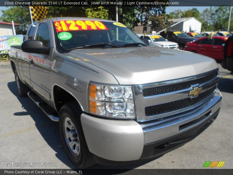 Silver Birch Metallic / Light Cashmere/Ebony Accents 2008 Chevrolet Silverado 1500 LT Extended Cab