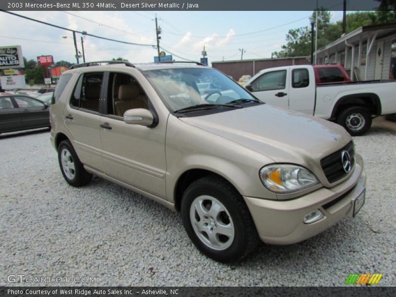 Desert Silver Metallic / Java 2003 Mercedes-Benz ML 350 4Matic