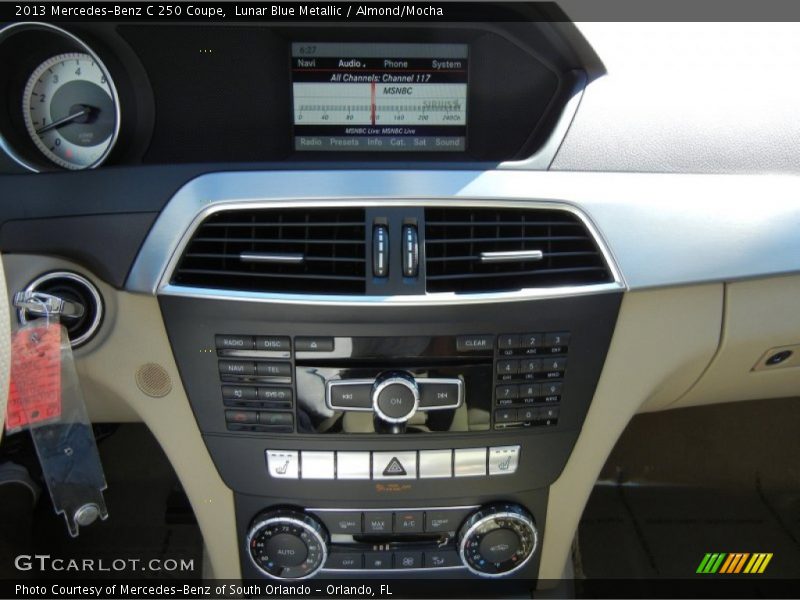 Lunar Blue Metallic / Almond/Mocha 2013 Mercedes-Benz C 250 Coupe