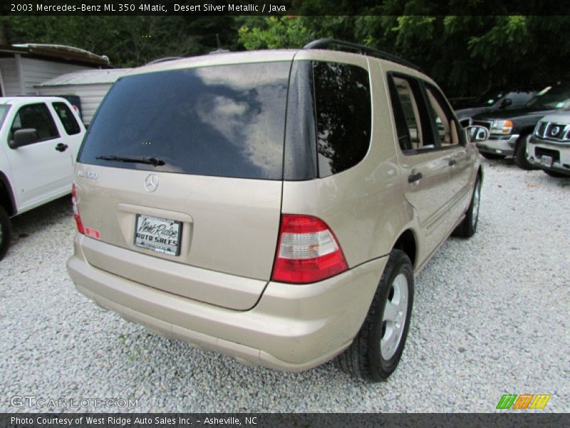 Desert Silver Metallic / Java 2003 Mercedes-Benz ML 350 4Matic