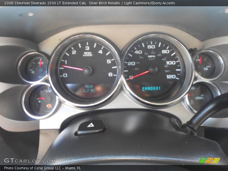 Silver Birch Metallic / Light Cashmere/Ebony Accents 2008 Chevrolet Silverado 1500 LT Extended Cab