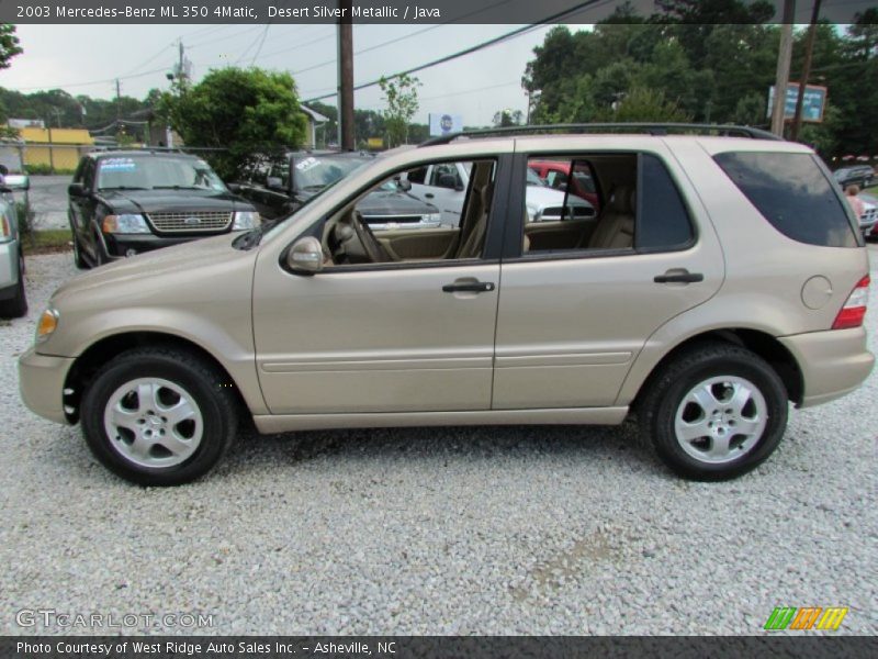 Desert Silver Metallic / Java 2003 Mercedes-Benz ML 350 4Matic