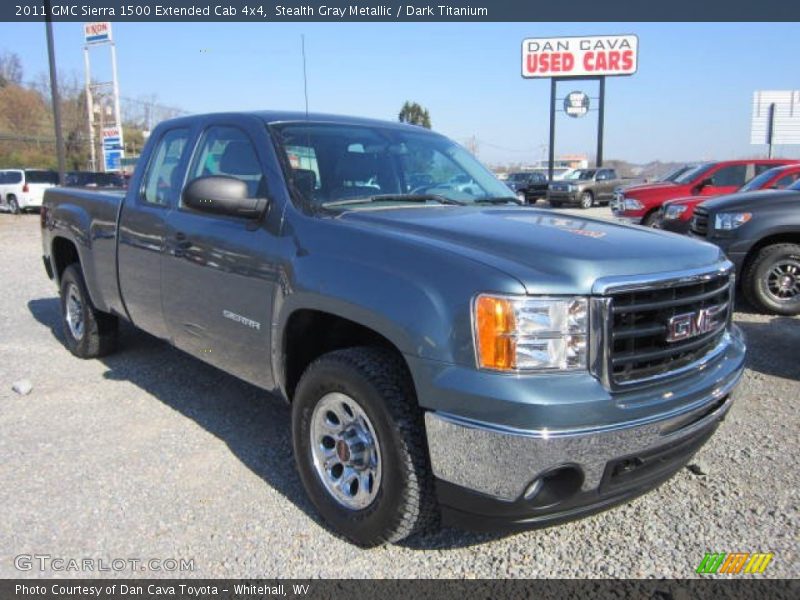 Stealth Gray Metallic / Dark Titanium 2011 GMC Sierra 1500 Extended Cab 4x4