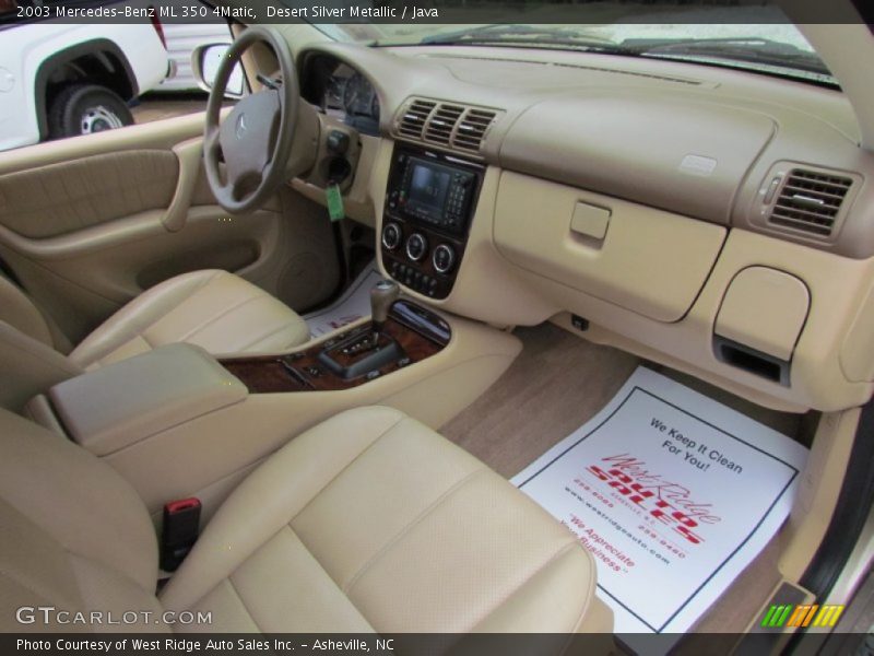 Desert Silver Metallic / Java 2003 Mercedes-Benz ML 350 4Matic