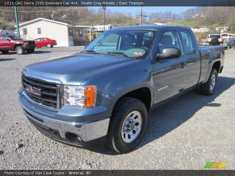 Stealth Gray Metallic / Dark Titanium 2011 GMC Sierra 1500 Extended Cab 4x4