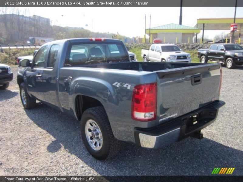Stealth Gray Metallic / Dark Titanium 2011 GMC Sierra 1500 Extended Cab 4x4