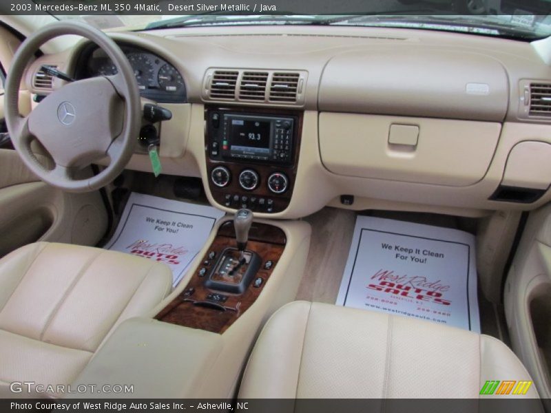 Desert Silver Metallic / Java 2003 Mercedes-Benz ML 350 4Matic