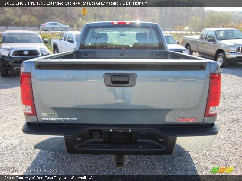 Stealth Gray Metallic / Dark Titanium 2011 GMC Sierra 1500 Extended Cab 4x4