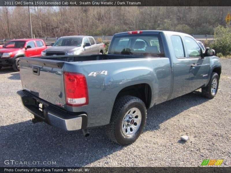 Stealth Gray Metallic / Dark Titanium 2011 GMC Sierra 1500 Extended Cab 4x4