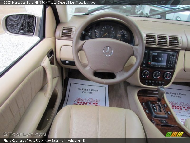 Desert Silver Metallic / Java 2003 Mercedes-Benz ML 350 4Matic