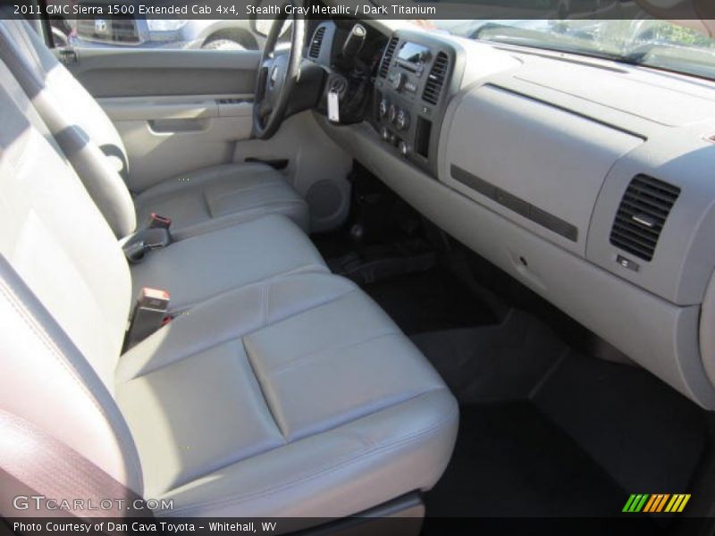 Stealth Gray Metallic / Dark Titanium 2011 GMC Sierra 1500 Extended Cab 4x4