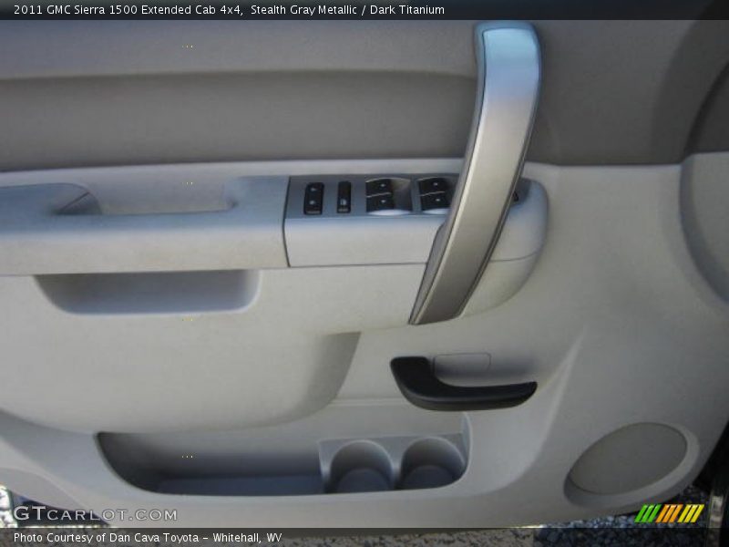 Stealth Gray Metallic / Dark Titanium 2011 GMC Sierra 1500 Extended Cab 4x4