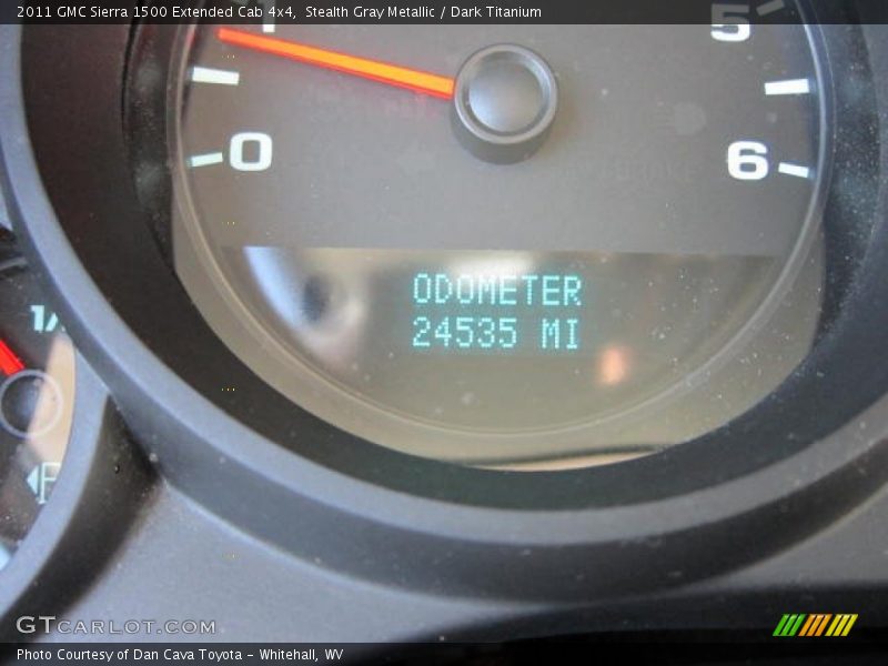 Stealth Gray Metallic / Dark Titanium 2011 GMC Sierra 1500 Extended Cab 4x4