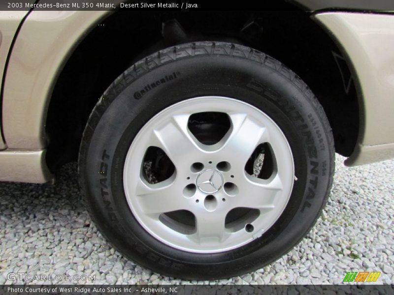 Desert Silver Metallic / Java 2003 Mercedes-Benz ML 350 4Matic