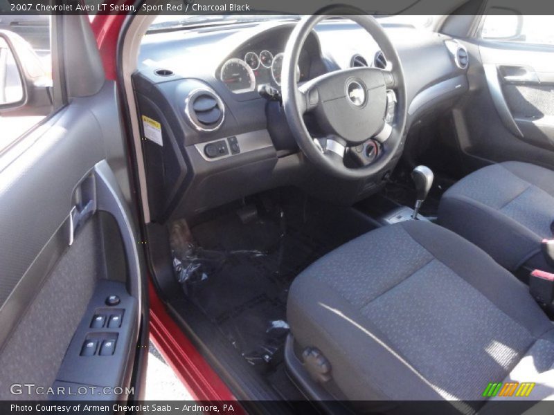 Sport Red / Charcoal Black 2007 Chevrolet Aveo LT Sedan